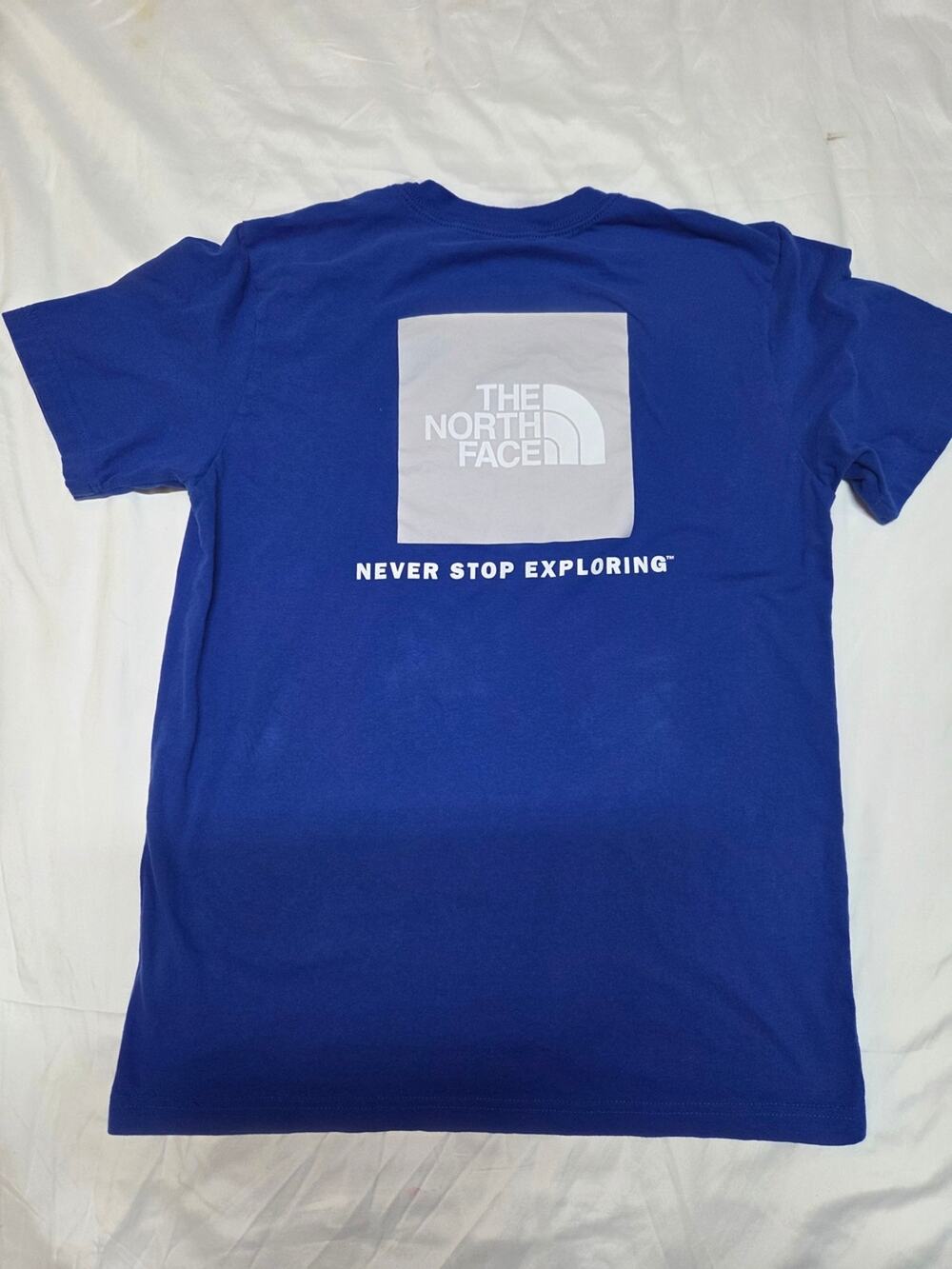 The North Face Men’s Short Sleeve Tee - Royal Blue with White Logo